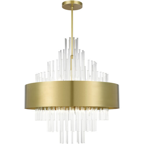 Orenburg 14 Light 35 inch Natural Brass Large Pendant Chandelier Ceiling Light