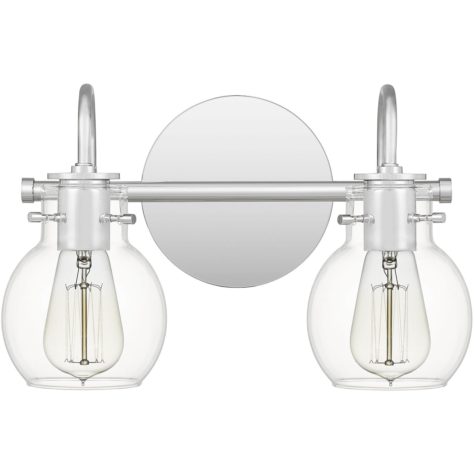 Andrews 2 Light 14 inch Polished Chrome Bath Light Wall Light