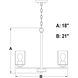 Park Ridge 5 Light 21 inch Matte Black Chandelier Ceiling Light