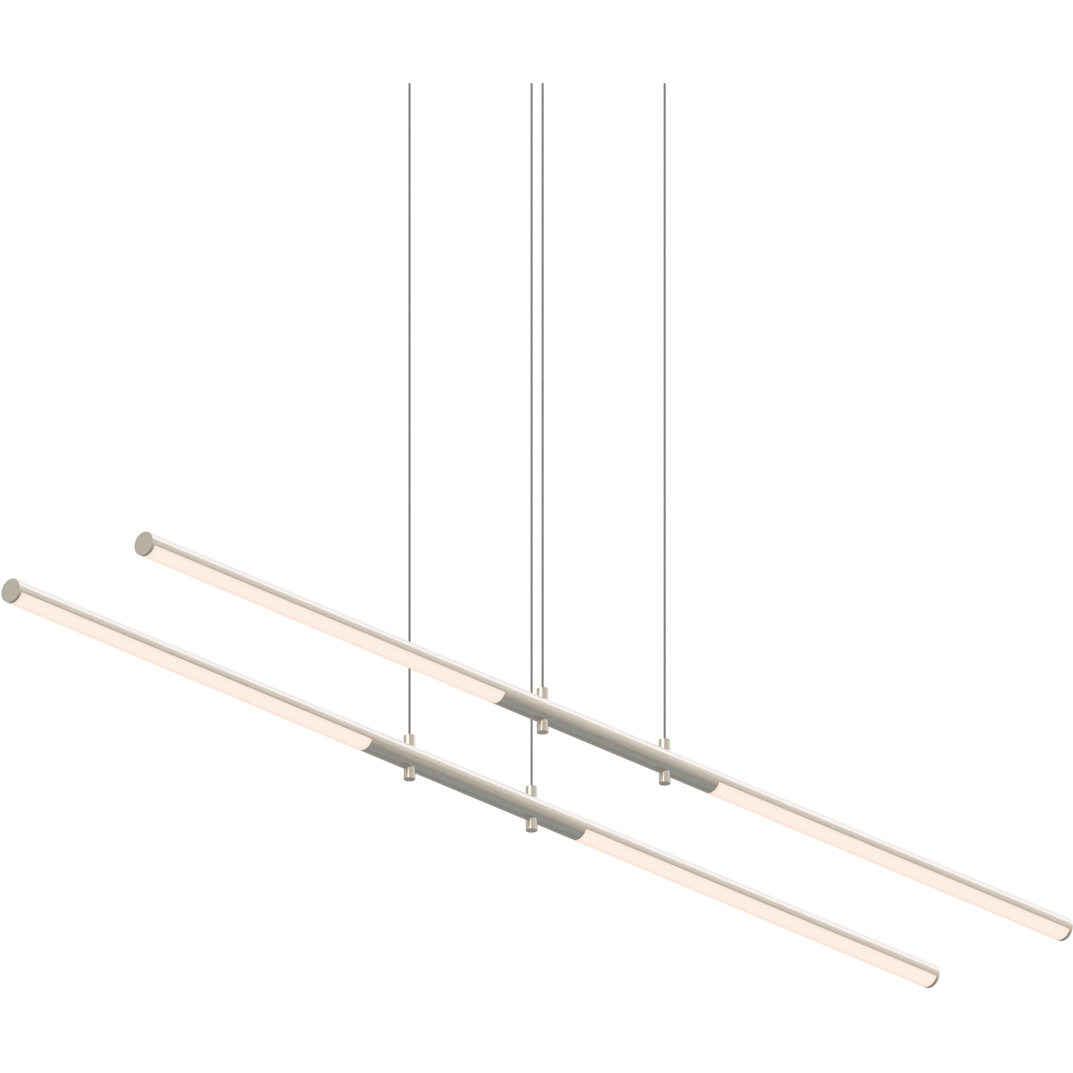 Tik-Tak LED 48 inch Satin Nickel Pendant Ceiling Light