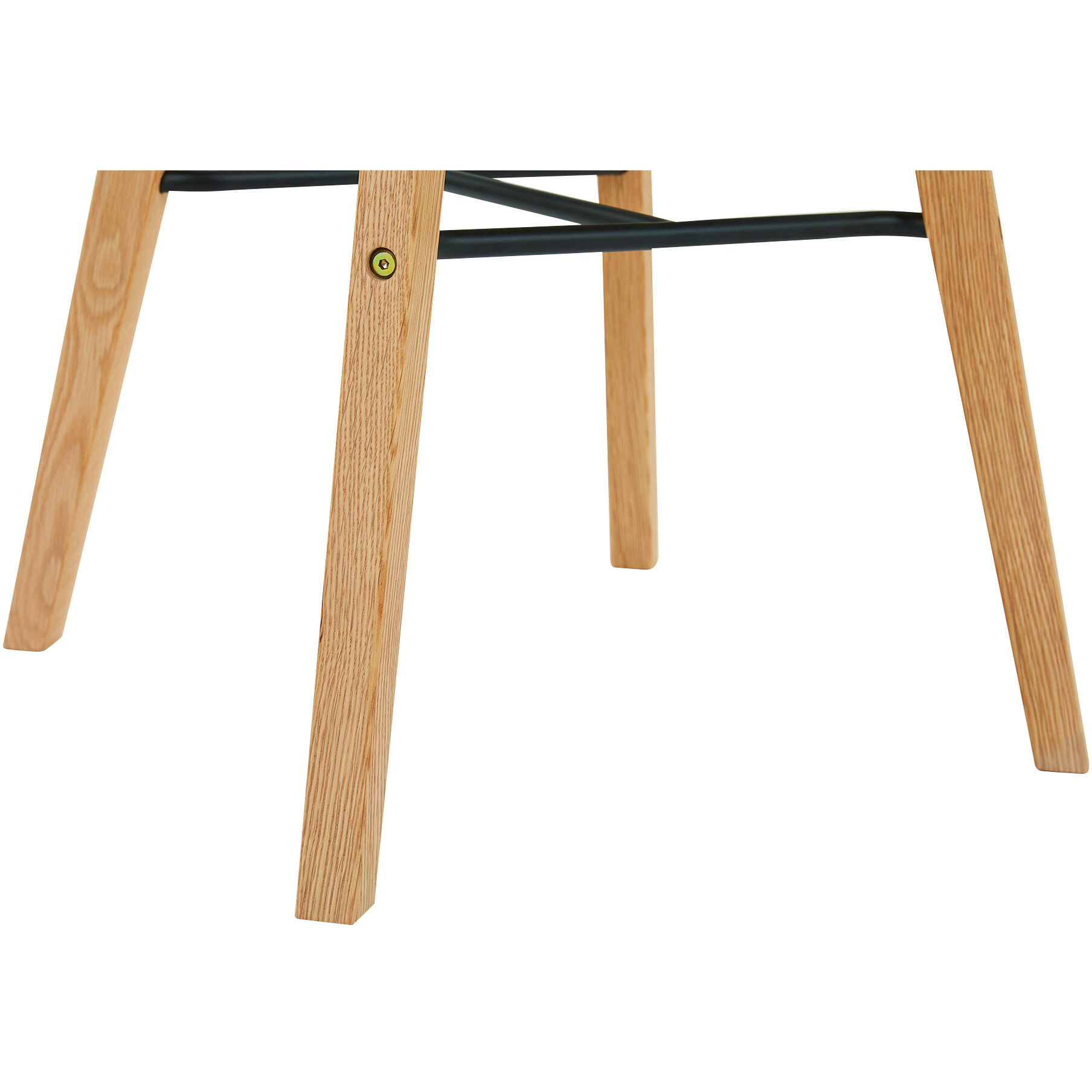 Napoli 37.5 inch Black Barstool, Leather