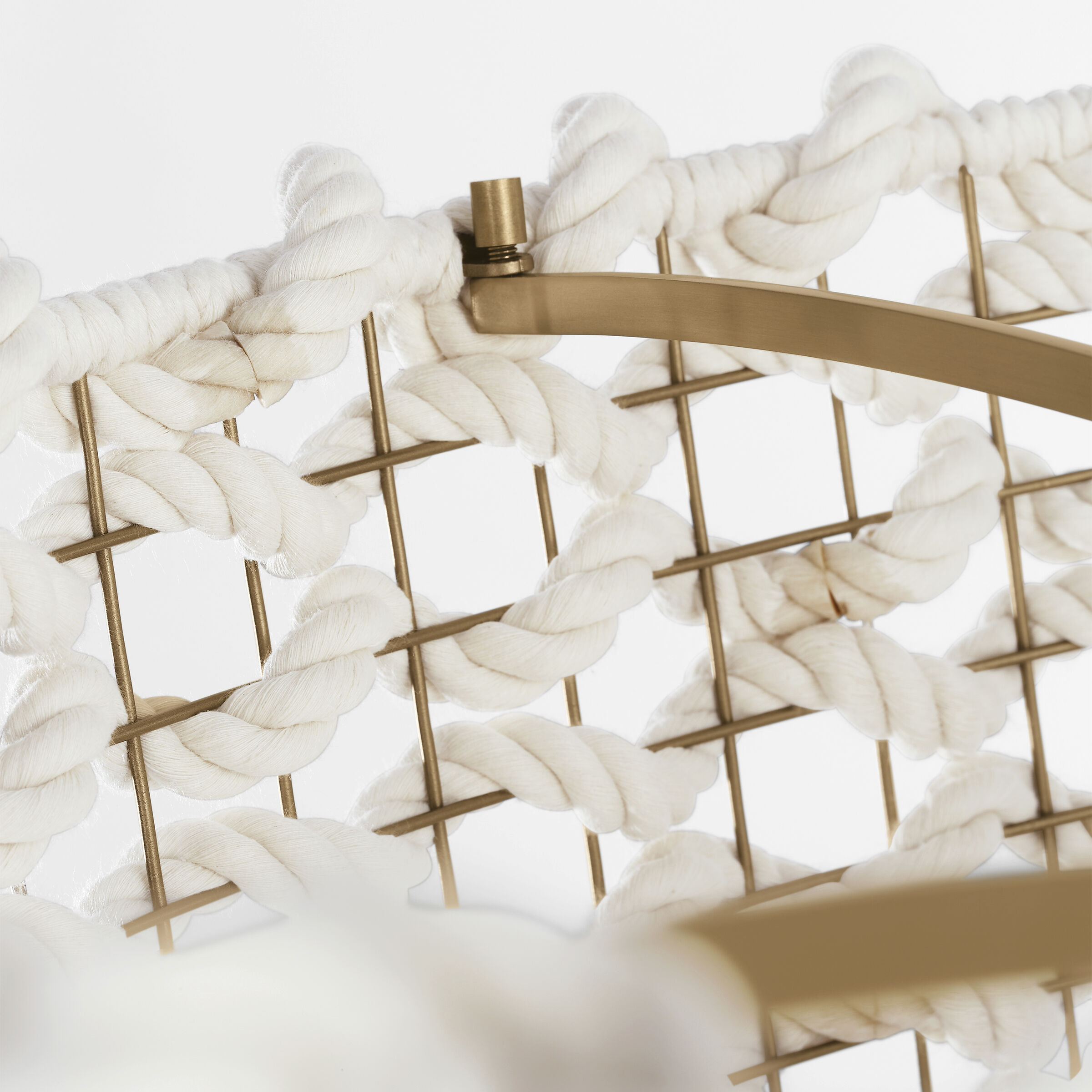 Fisher Weisman Catania LED 30 inch Antique-Burnished Brass Hanging Shade Ceiling Light