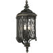 Bexley Manor 4 Light 32 inch Coal/Gold Outdoor Wall Mount, Great Outdoors