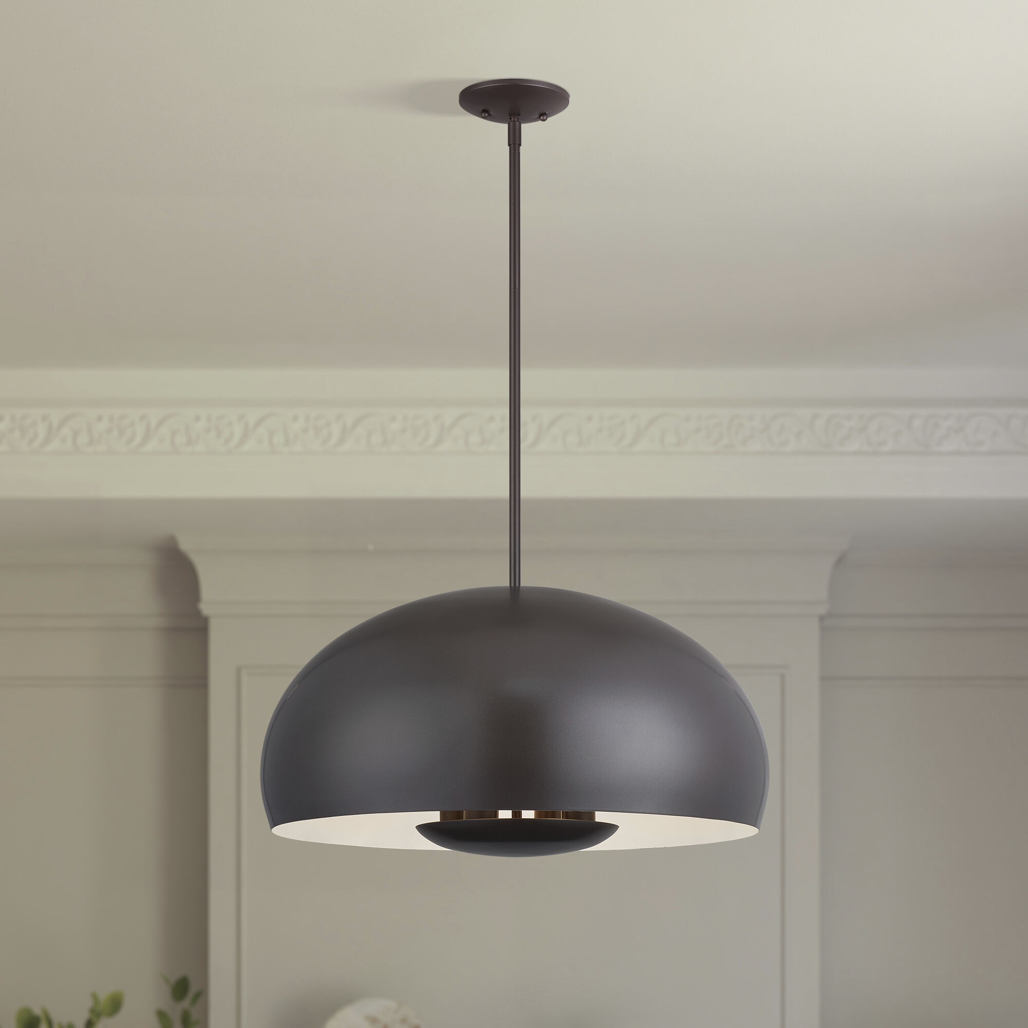 Domma 4 Light 22.5 inch English Bronze Pendant Ceiling Light