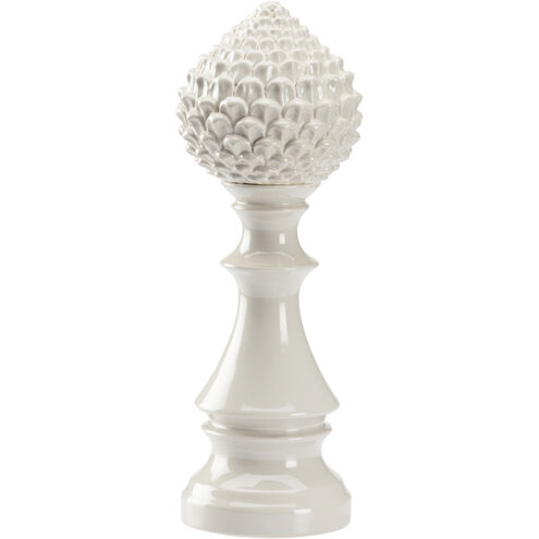 Artichoke Finial Gray Decorative Object, Large