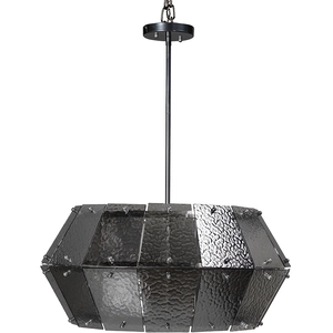 Obsidian 7 Light 27 inch Antique Silver Chandelier Ceiling Light