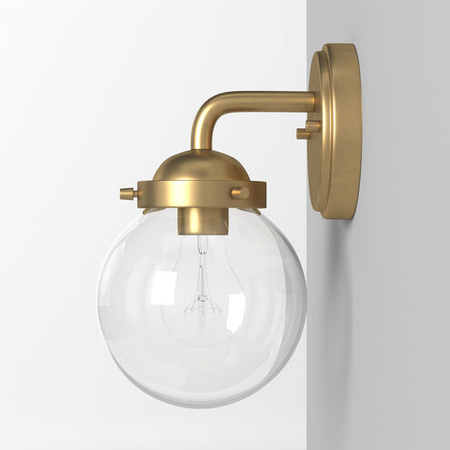 Knoll 1 Light 6 inch Brushed Gold Wall Sconce Wall Light