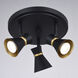 Alto 3 Light 120 Matte Black and Satin Brass Directional Light Ceiling Light