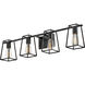 Filmore 33.5 inch Black Vanity Light Wall Light
