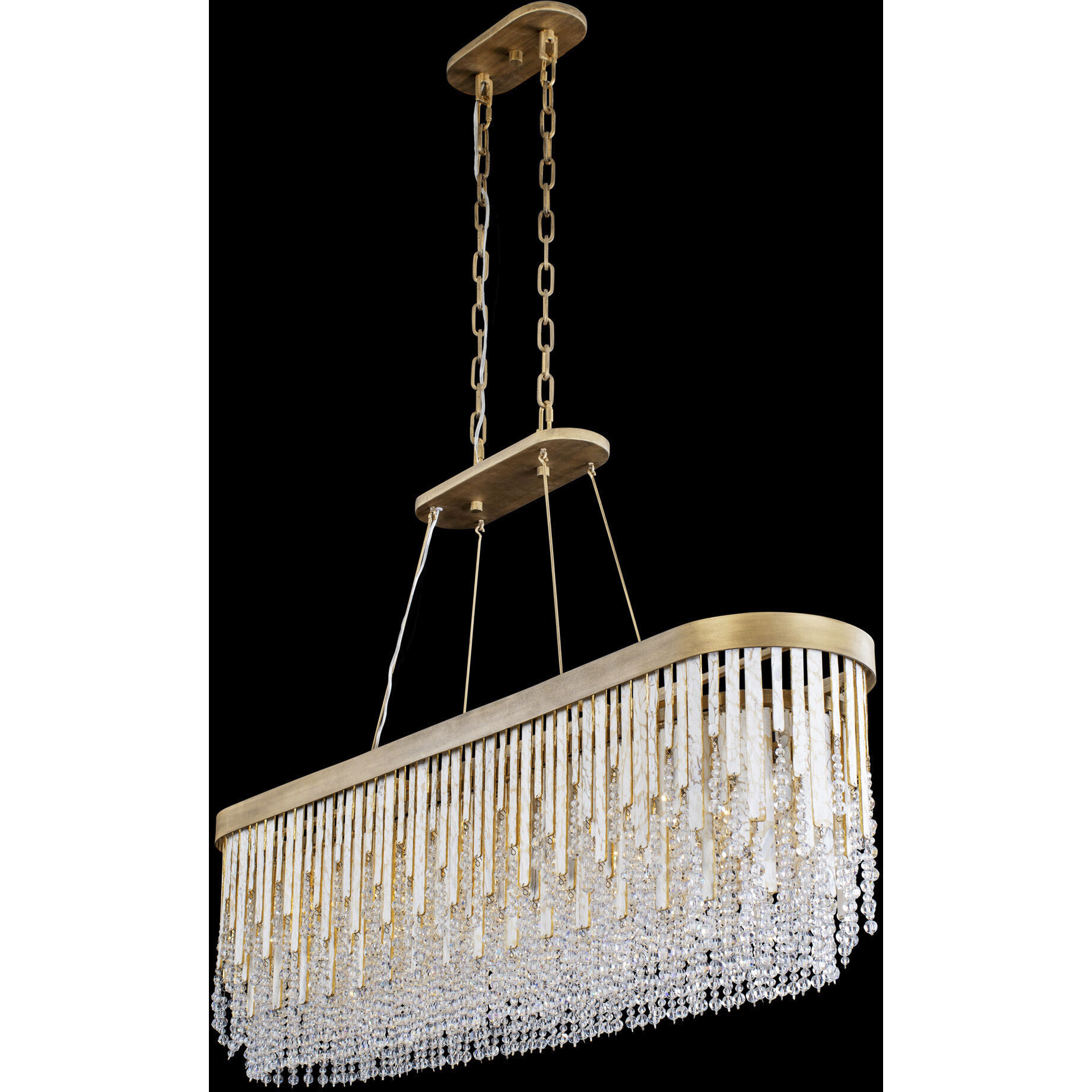 Lafayette 6 Light 48 inch Havana Gold Linear Pendant Ceiling Light
