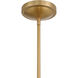Solara 4 Light 23.75 inch Legacy Brass Pendant Ceiling Light