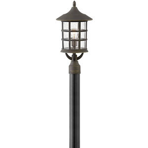 Freeport Coastal Elements LED 21 inch Oil Rubbed Bronze Outdoor Post Mount Lantern