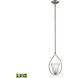 Conway LED 8 inch Brushed Nickel Mini Pendant Ceiling Light
