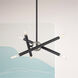 Soho 6 Light 13 inch Scandinavian Gray Chandelier Ceiling Light