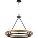 Ramsey 6 Light 24 inch Matte Black Chandelier Ceiling Light