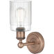 Hadley 1 Light 4.5 inch Antique Copper and Clear Sconce Wall Light