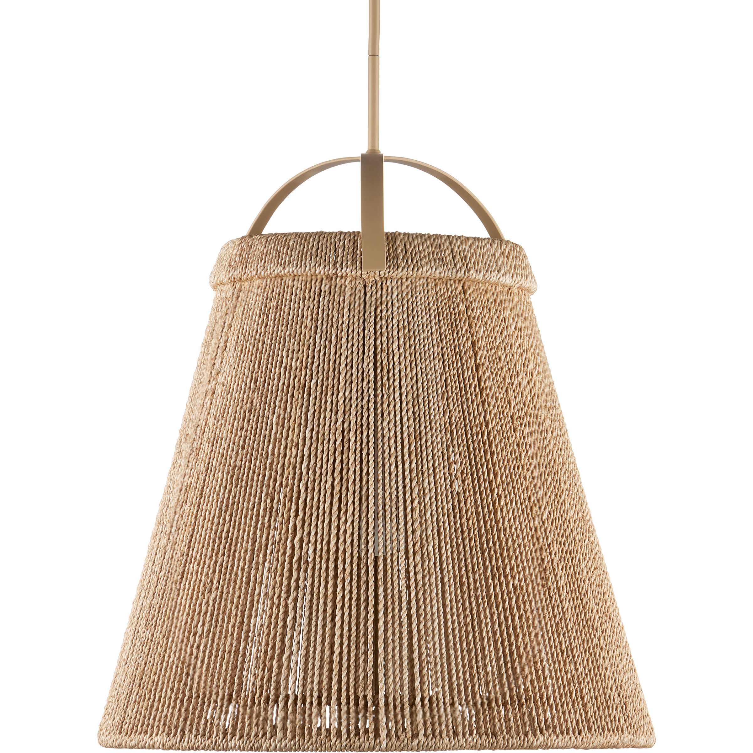 Parnell 1 Light 24 inch Natural/Frosted White/Beige Pendant Ceiling Light, Medium