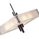 Assunta 10 Light 24 inch Black Drum Shade Chandelier Ceiling Light