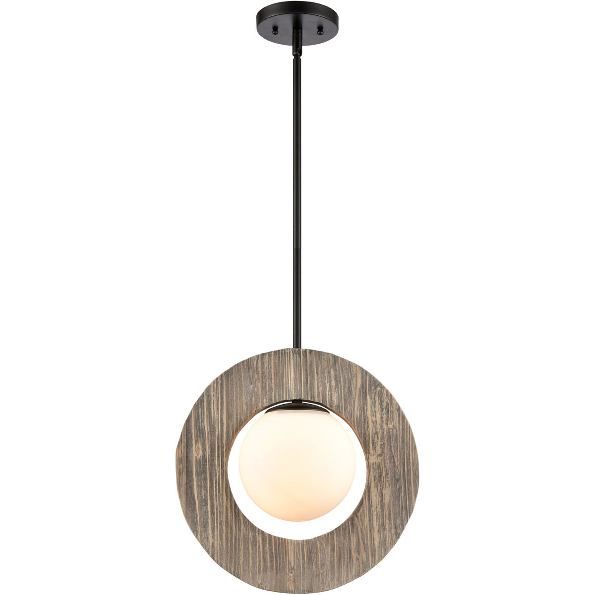 Maverick 1 Light 14.13 inch Matte Black Pendant Ceiling Light