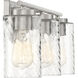 Transitional 3 Light 24 inch Brushed Nickel Bathroom Vanity Light Wall Light