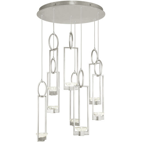 Delphi LED 34 inch Silver Pendant Ceiling Light in Up