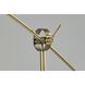 Adler 67 inch 150.00 watt Antique Brass Arc Lamp Portable Light