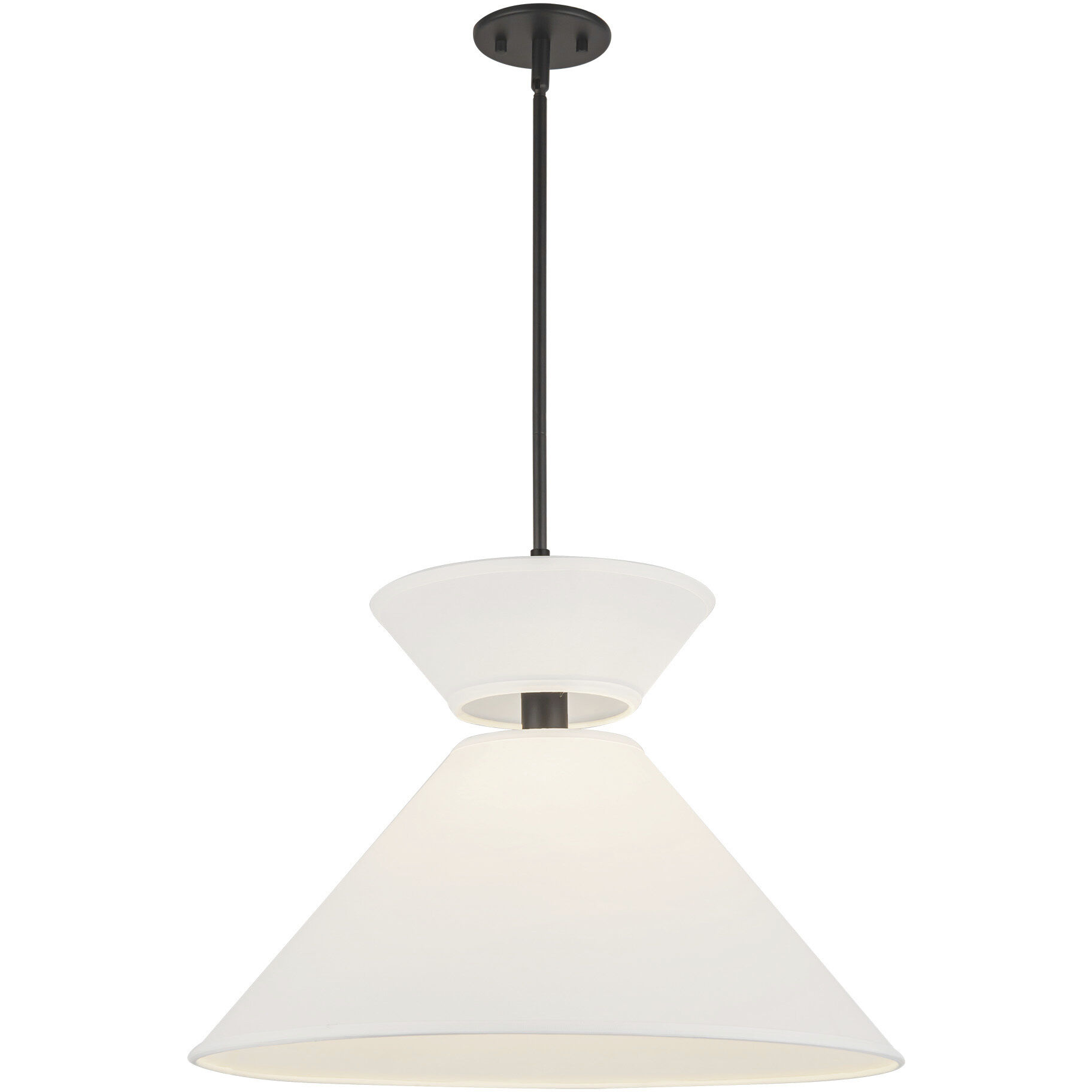 Alora Mood Chapelle Pendant Ceiling Light in Matte Black