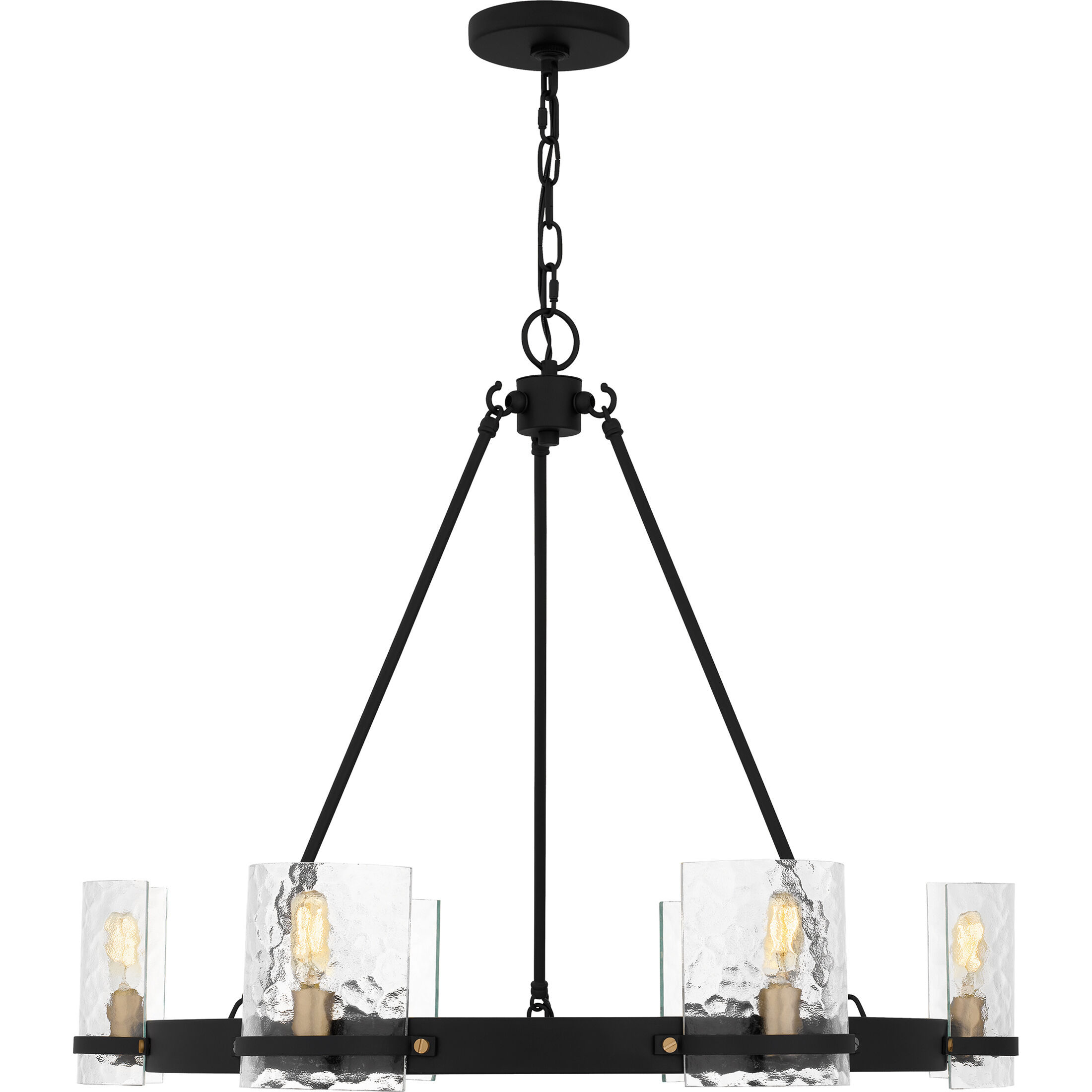 Gloucester 6 Light 28.25 inch Matte Black Chandelier Ceiling Light