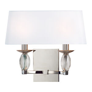 Cameron 2 Light 14 inch Polished Nickel Wall Sconce Wall Light