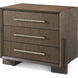 Urbane 32 X 26 inch Campfire Nightstand, Wooden, 3-Drawer