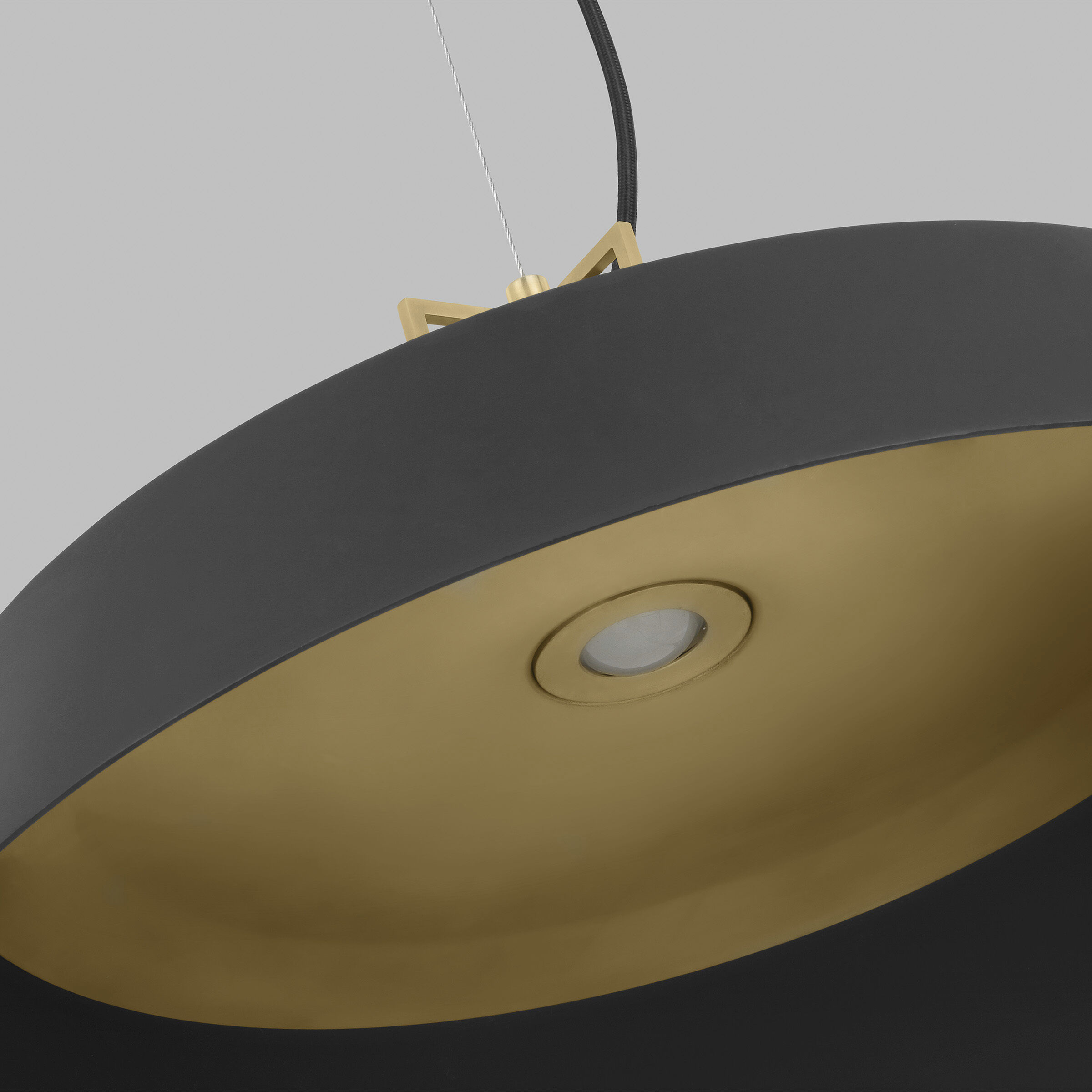 Sean Lavin Forge LED 24 inch Natural Brass Line-Voltage Pendant Ceiling Light in Nightshade Black