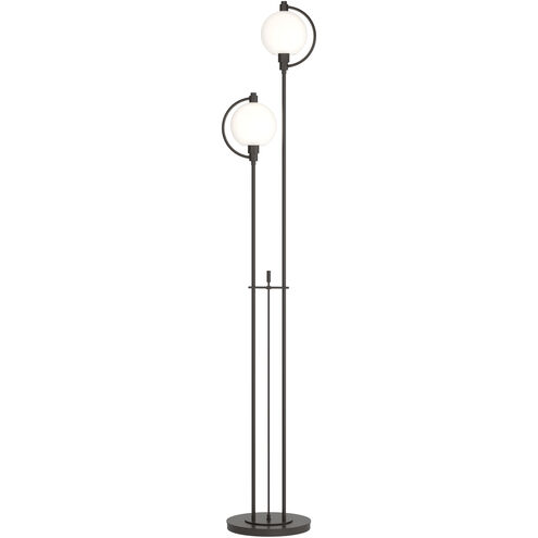 Pluto 68.1 inch 60 watt Oil Rubbed Bronze Floor Lamp Portable Light in Opal