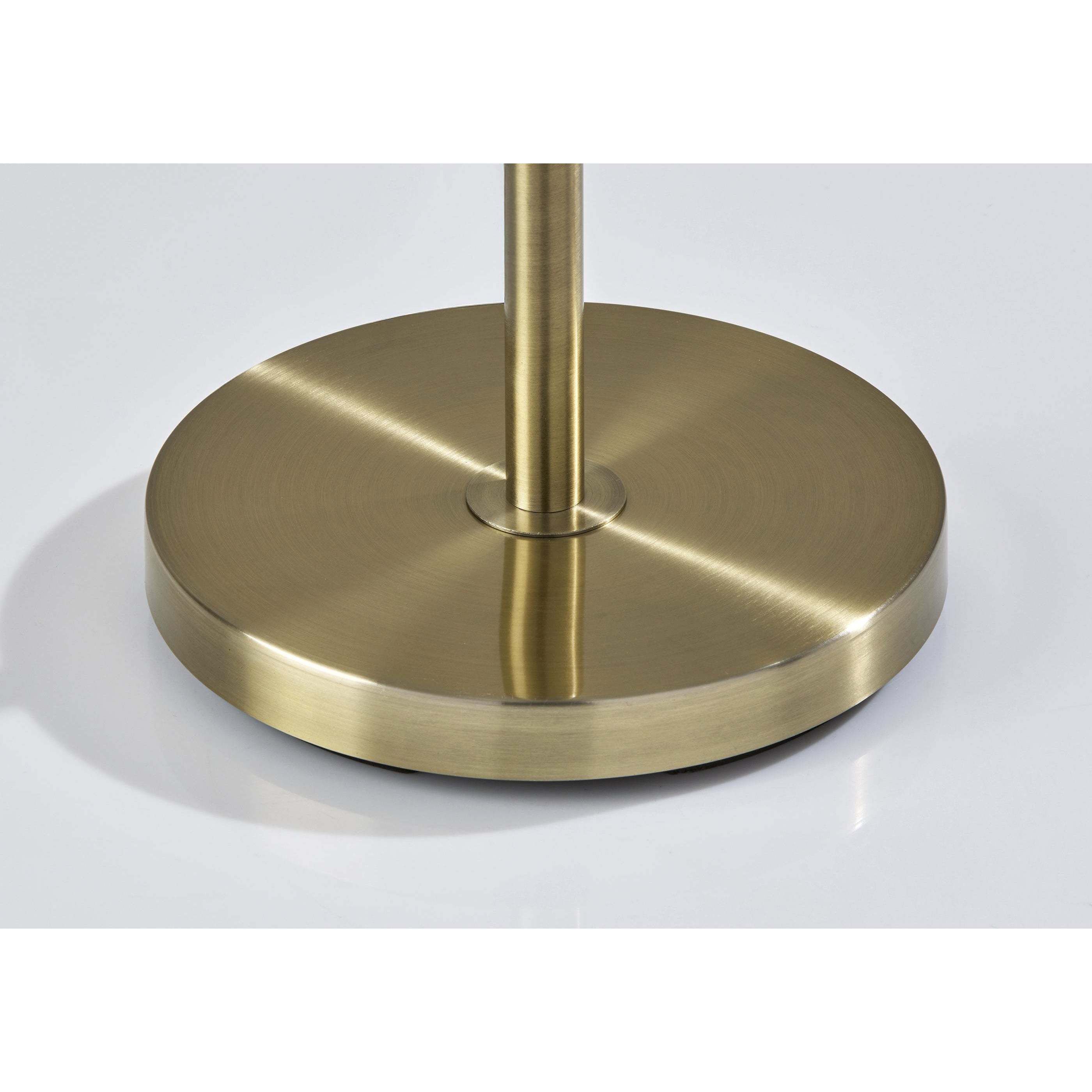 Swirl 58.75 inch 60.00 watt Antique Brass Floor Lamp Portable Light