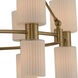 Harlowe 12 Light 28 inch Winter Brass Chandelier Ceiling Light