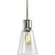 Zigrina 1 Light 7.13 inch Polished Nickel Pendant Ceiling Light