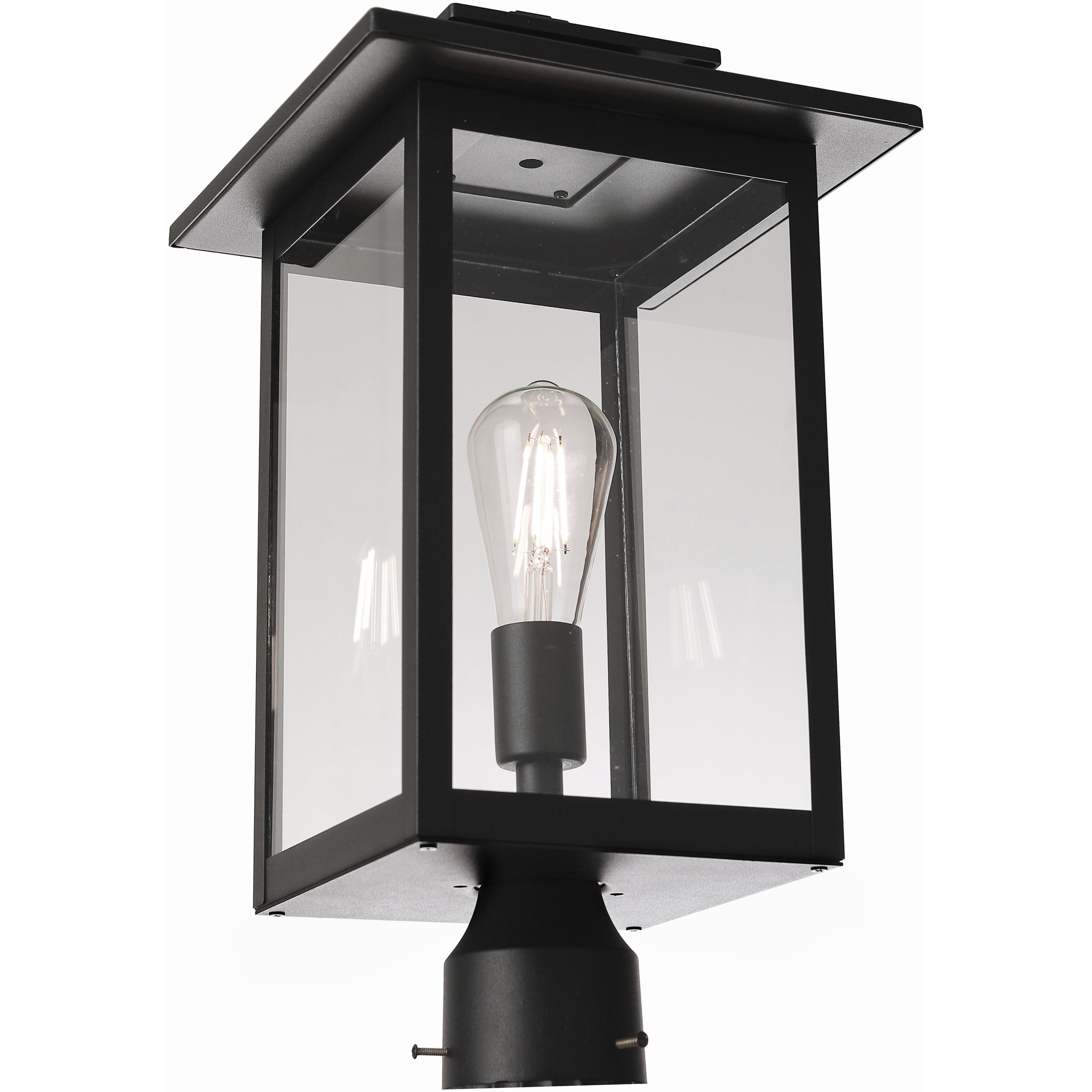 Rock Creek 1 Light 19.25 inch Textured Black Outdoor Post Mount