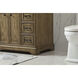 Americana 42 X 22 X 35 inch Driftwood Vanity Sink Set