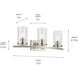 Crosby 3 Light 23 inch Brushed Nickel Bath Light Wall Light
