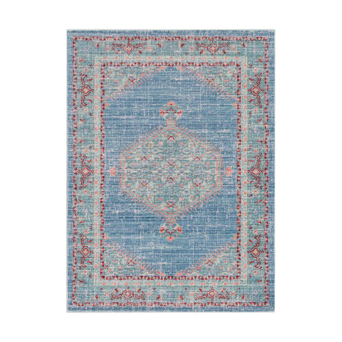 Germili 65 X 47 inch Bright Blue/Mint/Bright Pink/Bright Orange Rugs, Polyester