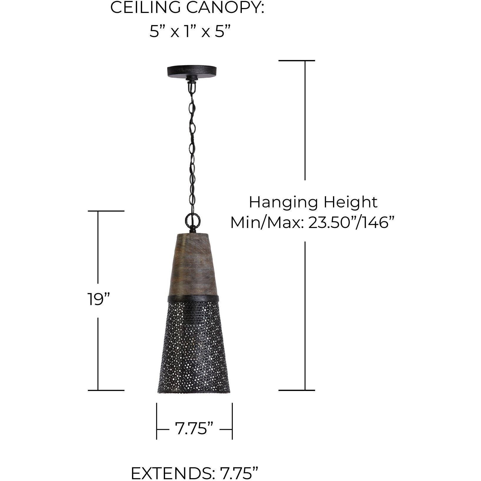 Coker 1 Light 7.75 inch Barn House Pendant Ceiling Light