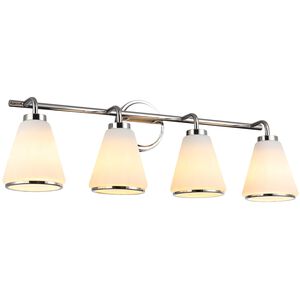 Zoey 4 Light 30.25 inch Polished Nickel Bathroom Vanity Wall Light