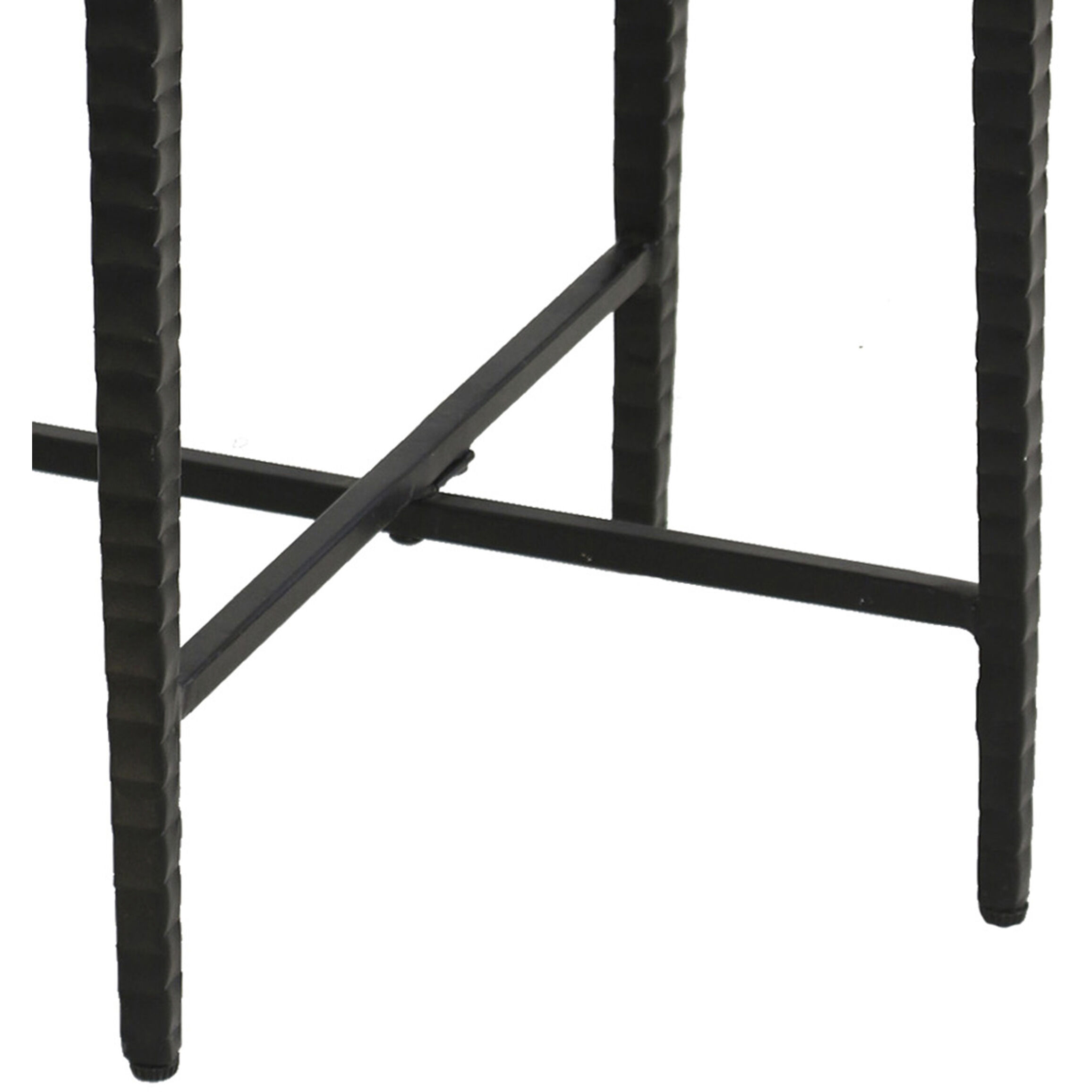 Calder 24 X 16 inch White and Black Accent Table