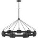 Lisa McDennon Raffi LED 48 inch Carbon Black Chandelier Ceiling Light