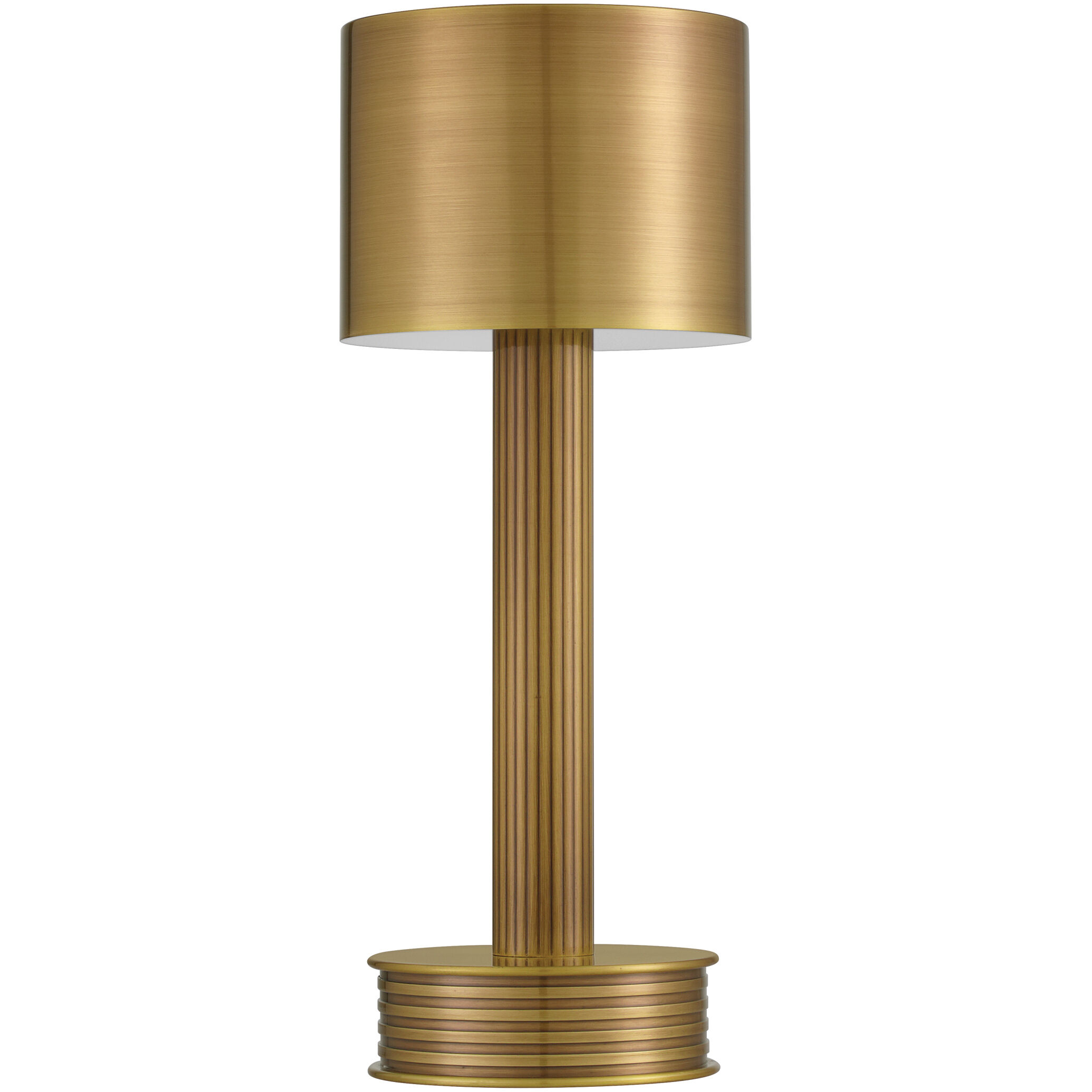 Traverse 13 inch 1.5 watt Brass Cordless Table Lamp Portable Light
