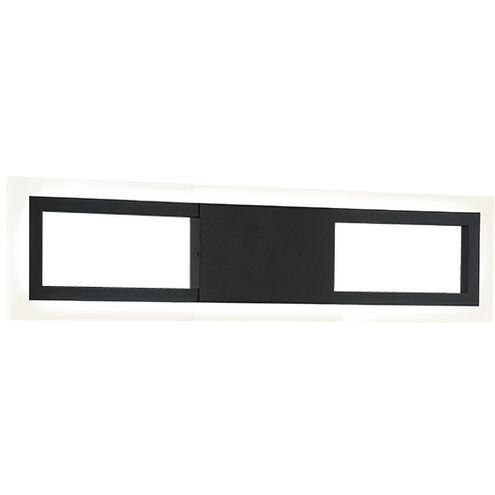 Valance Wall Sconce Wall Light in Matte Black