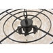 Selene 4 Light 20 inch Black Pendant Ceiling Light