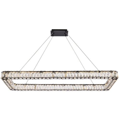 Monroe 1 Light 50 inch Black Pendant Ceiling Light