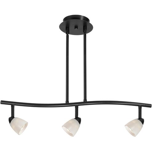 Serpentine 3 Light 120V Rust Rail Fixture Ceiling Light
