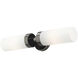 Aero 2 Light 19 inch Black Chrome ADA Vanity Sconce Wall Light