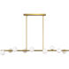 Sean Lavin Altair 9 Light 49.25 inch Burnished Brass Linear Chandelier Ceiling Light